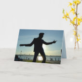 1950'S MUZIEK ROCKIN' ROLLER VERJAARDAG KAART (Gele Bloem)