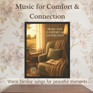 1950s Muziek voor Comfort & Verbinding QR Canvas Afdruk