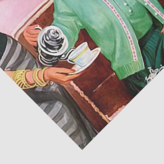 1950'S NA TEA TISSUEPAPIER (Detail)