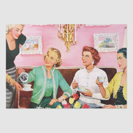 1950'S NA TEA TISSUEPAPIER (Voorkant)