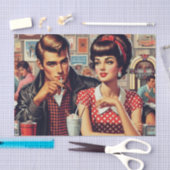 1950s Paar Tissuepapier (Craft)