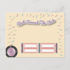 1950s Partij RSVP Briefkaart