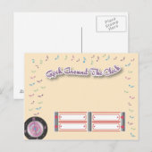 1950s Partij RSVP Briefkaart (Voorkant / Achterkant)