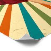  1950s Pin Up Girl met Blue Eyes Poster (Hoek)