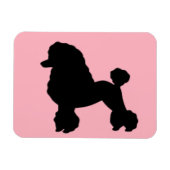 1950's Pink Poodle Rok Geïnspireerde Flexibele Mag Magneet (Horizontaal)