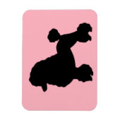 1950's Pink Poodle Rok Geïnspireerde Flexibele Mag Magneet (Verticaal)