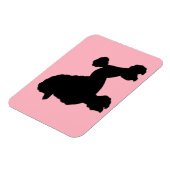 1950's Pink Poodle Rok Geïnspireerde Flexibele Mag Magneet (Linkerzijde)