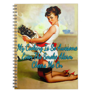 1950's Pinup Laten we uit eten gaan van Gil Elvgre Notitieboek
