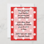 1950s Pointing Woman Luncheon Kaart (Achterkant)