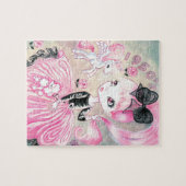 1950's poodle skirt girl legpuzzel (Horizontaal)