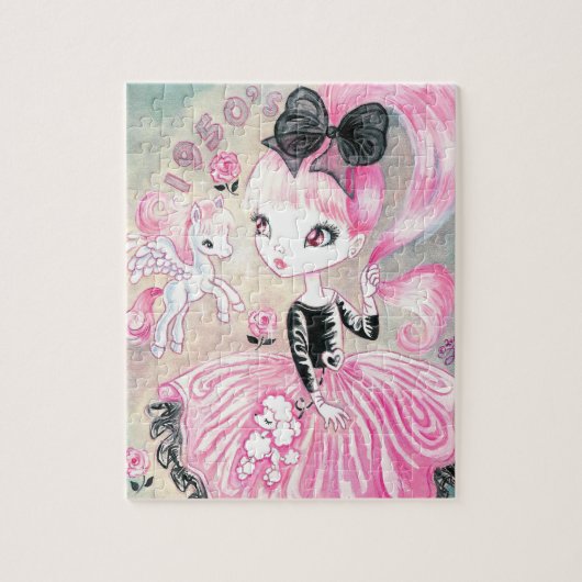 1950's poodle skirt girl legpuzzel (Verticaal)