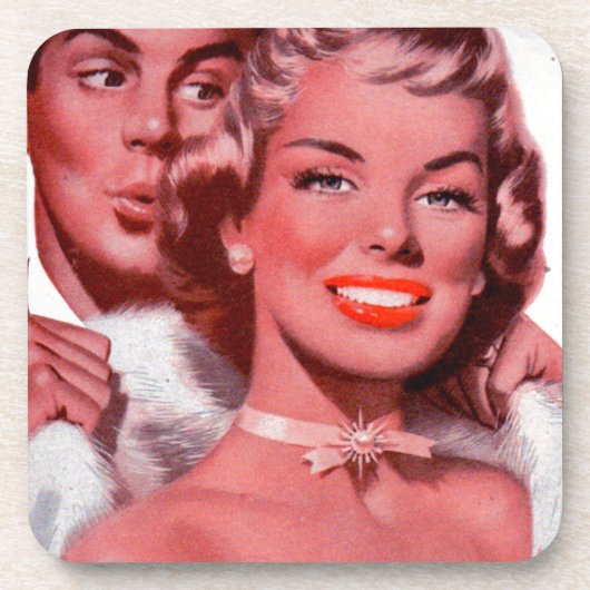 1950s populairste prom date bier onderzetter (Voorkant)