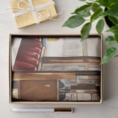 1950s Retro American Diner Watercolor Tissuepapier (Geschenk)