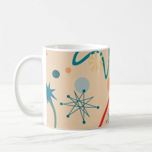 1950s Retro Atomic Pattern Mok (Links)