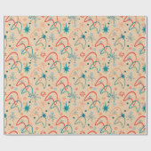 1950s Retro atoompatroon Cadeaupapier (Vlak)