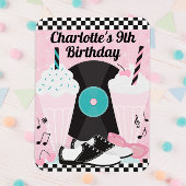 1950s Retro Diner Verjaardagsfeest Voorkeur Magnet Magneet