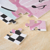 1950s Retro Diner Verjaardagsfeest Voorkeur Puzzel (Zijkant)