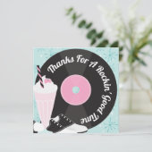 1950s Retro Diner Verjaardagskaart – Sock H Kaart (Staand voorkant)