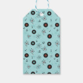 1950s Retro Music Records Cadeaulabel (Voorkant)