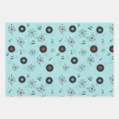 1950s Retro Music Records Inpakpapier Vel (Voorkant 3)