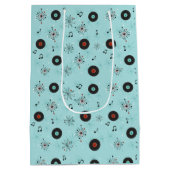 1950s Retro Music Records Medium Cadeauzakje (Achterkant)