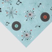 1950s Retro Music Records Tissuepapier (Detail)
