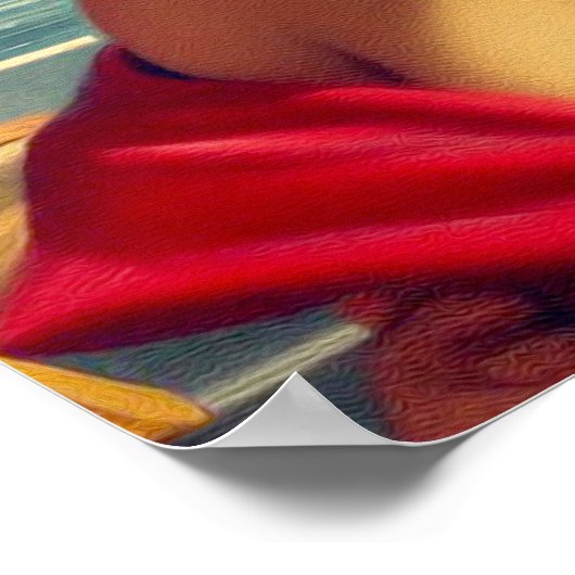 1950s Retro Paar Schilderen Poster (Hoek)