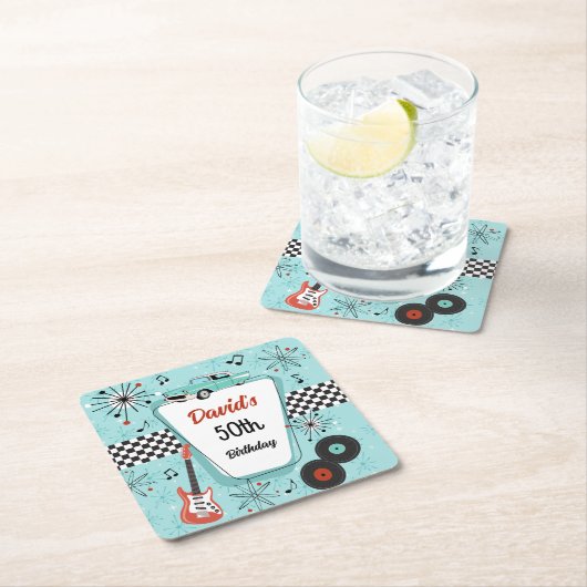 1950's Retro Party  Kartonnen Onderzetters (Insitu)