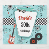 1950's Retro Party  Sparkling Wijnetiket (Enkel label)