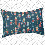 1950s Retro Robot Pattern Hondenbed<br><div class="desc">Leuke en behulpzaam uitziende retro jaren 1950 stijl robots. Originele kunst van Nic Squirrell. Opa heeft deze waarschijnlijk in zijn schuur gemaakt. Kunstmatige intelligentie,  maar niet op een enge manier.</div>