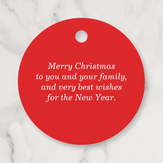 1950s Retro Sinterklaas Aangepaste Kerstmis Bedankjes Labels (Achterkant)