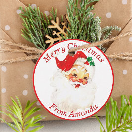 1950s  Retro Sinterklaas Aangepaste Kerstmis Bedankjes Labels