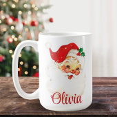 1950s Retro Sinterklaas Aangepaste Kerstmis Koffiemok