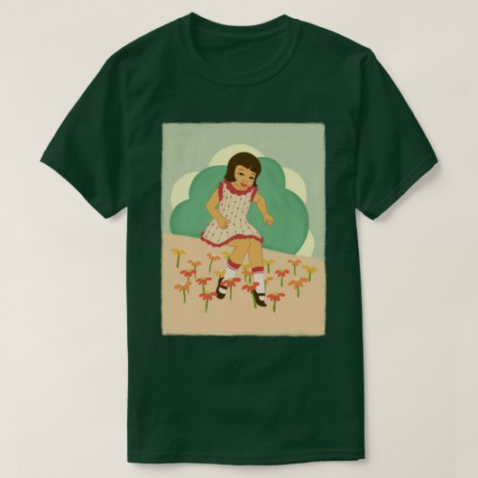 1950s Retro Style Art T-shirt (Design voorkant)