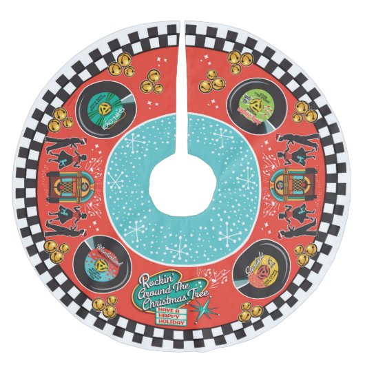 1950s Rockin' Christmas Kerstboom Rok (Voorkant)