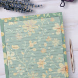 1950s Sage Groene Retro Midden Eeuw Bloemen Ontwer Notitieblok<br><div class="desc">Breng de nostalgie van de jaren 1950 met dit Retro 1950 Mid Century Floral Standard 8.5" X 11 "Letter Size Gined Paper Notitieblok. Het is de perfecte manier om een dosis flair toe te voegen en de essentie van een vervlogen tijdperk vast te leggen. Bestel nu en maak al uw...</div>
