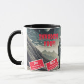 1950s Sci-Fi Film Poster Uw Gezicht Verjaardag Mok (Links)