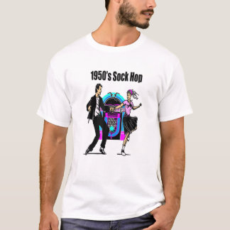 1950'S Sock Hop Couples overeenkomend met 50's par T-shirt