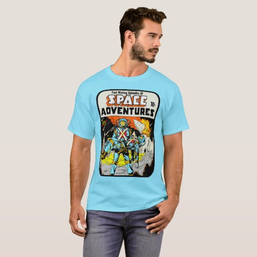 1950's Space Adventures T-shirt (Voorkant volledig)