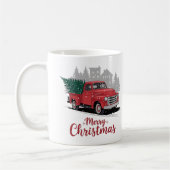 1950s-stijl Classic truck Kerstmis Koffiemok (Links)