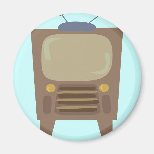 1950's stijl  tv magneet (Voorkant)