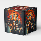 1950s Style Cartoon Kostuumfeest Halloween Bedankdoosjes (Voorkant Zijde)