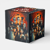 1950s Style Cartoon Kostuumfeest Halloween Bedankdoosjes (Achterkant)