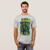 1950's "The CREATURE" Horror Comic T-shirt (Voorkant volledig)