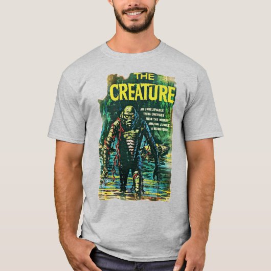 1950's "The CREATURE" Horror Comic T-shirt (Voorkant)