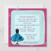 1950's Thema Verjaardagsfeest Kaart (Achterkant)