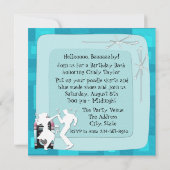 1950's Thema Verjaardagsfeest Kaart (Achterkant)