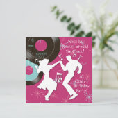 1950's Thema Verjaardagsfeest Kaart (Staand voorkant)