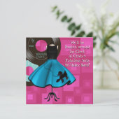 1950's Thema Verjaardagsfeest Kaart (Staand voorkant)