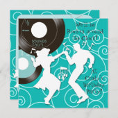 1950's Thema Verjaardagsfeest Uitnodigingen (Voorkant / Achterkant)